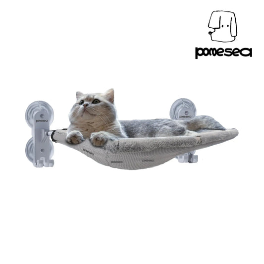 Cat Window Perchfor Large Cats,Glow in the Dark,Hammock with Hook Design Double-Sided Fabric Cover, Foldable Window Seat,Sunbathing
