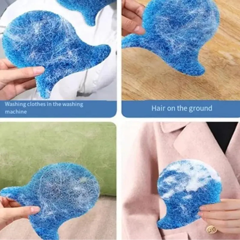 6 Pack Pet Hair Remover Laundry Balls, Reusable Fur & Lint Catcher for Washer and Dryer, Washable Household Cleaner, Eco-Friendly Pet Owner Essential